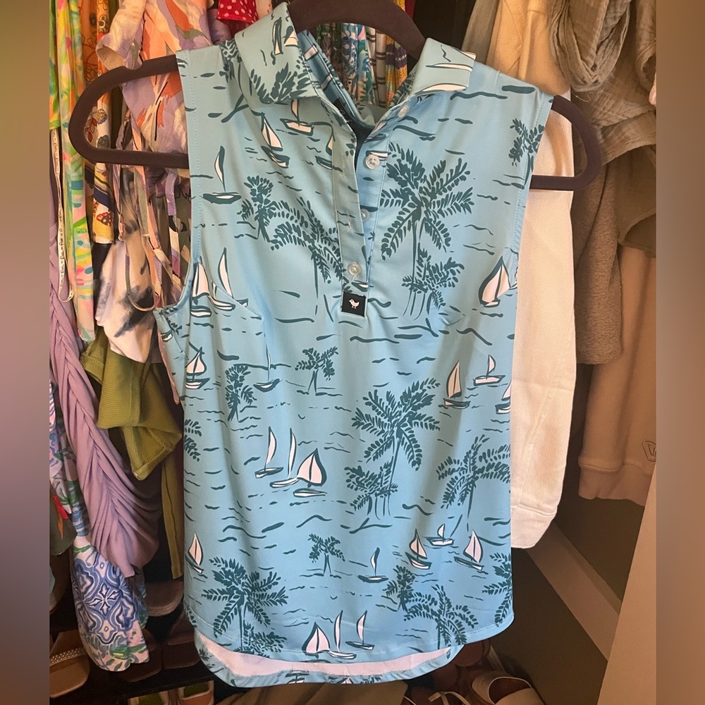 NWT Womens Bad Birdie golf polo